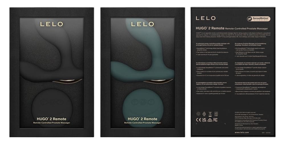 Lelo Hugo 2 Remote trứng rung hậu môn 3 đầu điều khiển cảm ứng Lelo Hugo 2 Remote trứng rung hậu môn 3 đầu điều khiển cảm ứng