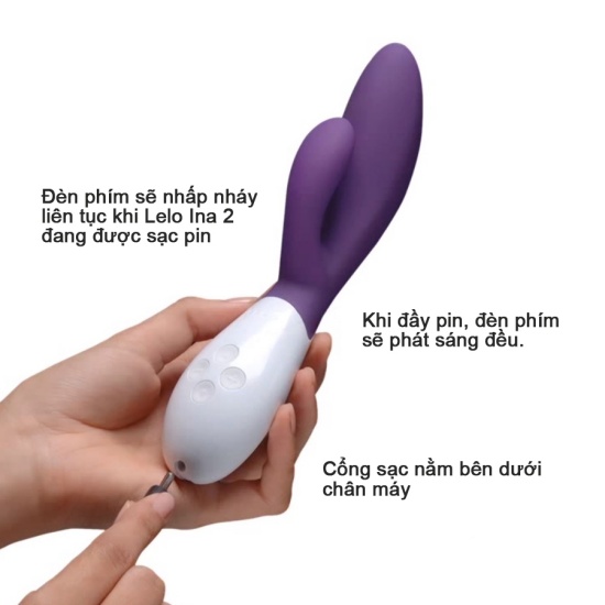 Lelo Ina Wave 2 đồ chơi tình yêu nữ rung xoay cao cấp Thuỵ Điển Lelo Ina Wave 2 đồ chơi tình yêu nữ rung xoay cao cấp Thuỵ Điển